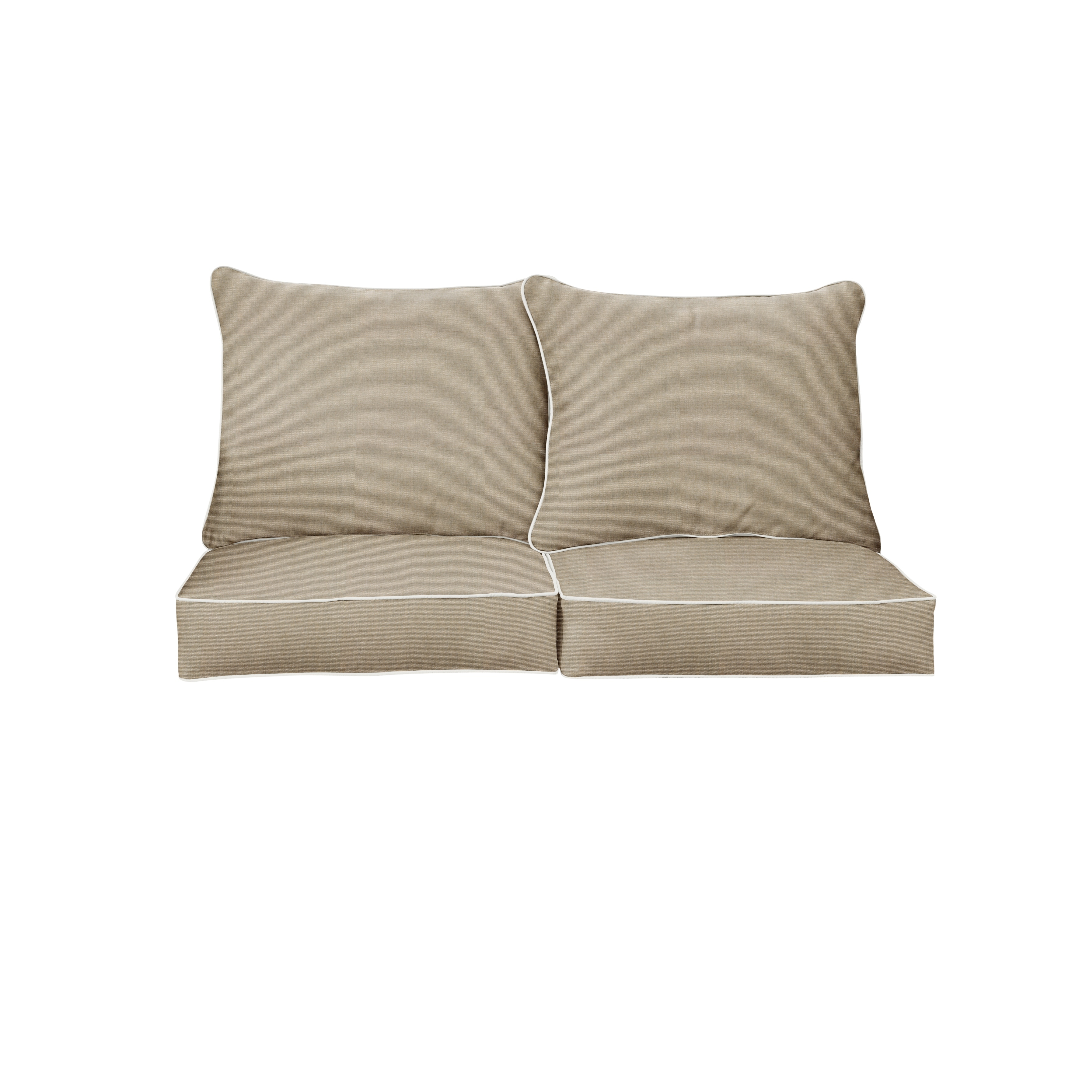 Sorra Home Sunbrella Outdoor Loveseat Pillow and Cushion Set