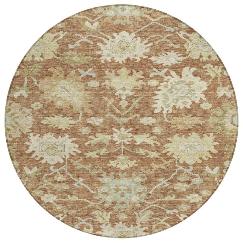HomeRoots Floral Traditional Rectangle Outdoor Rug