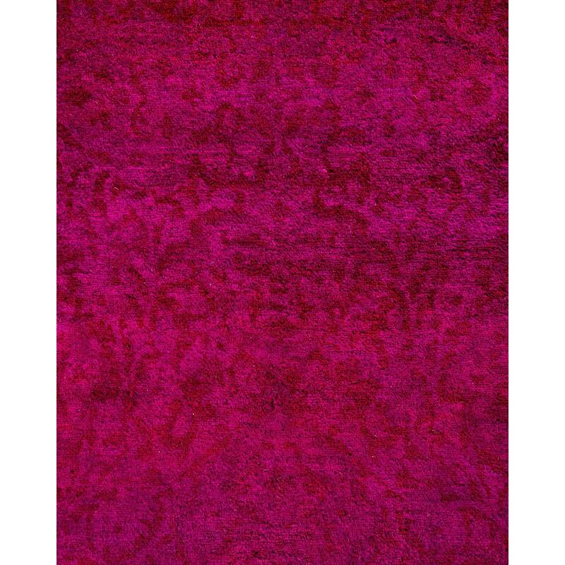 Fine Vibrance One-of-a-Kind Hand-Knotted Runner Rug - Pink, 2' 6" x 9' 10" - 2' 6" x 9' 10"