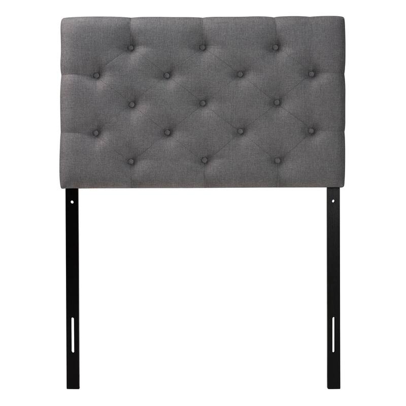 Button-Tufted Upholstered Headboard with Clean Modern Lines and Adjustable Legs for a Stylish Bedroom Upgrade