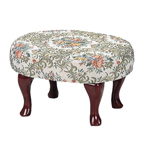 Decorative Upholstered Foot Stool with Shapely Legs