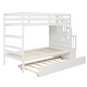 preview thumbnail 10 of 13, Twin over Twin Bunk Beds With Twin Trundle and Stairway Storage Function
