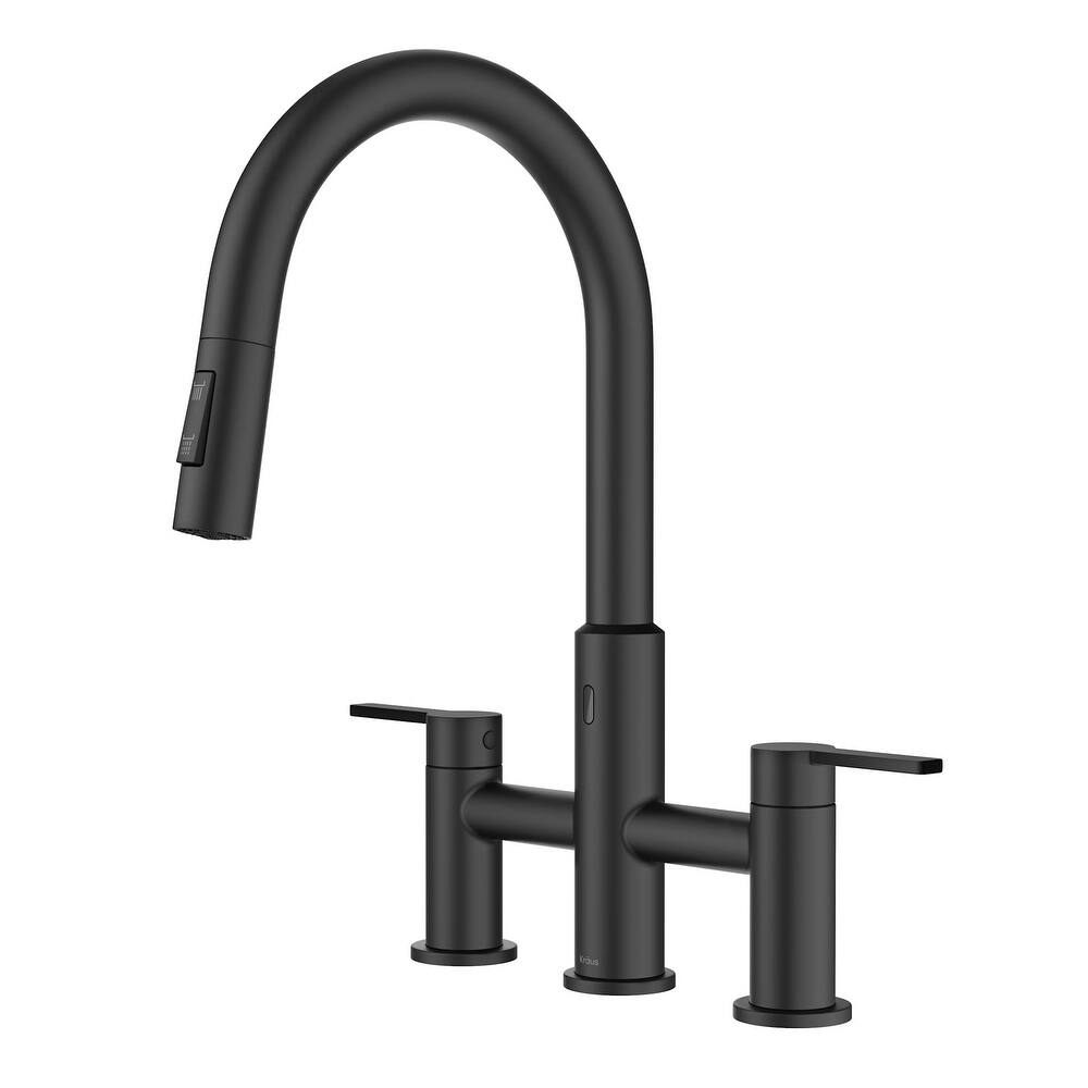 Kraus KSF-3122 Oletto Touchless 1.8 GPM Bridge Pull Down Kitchen