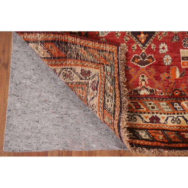 Hand Knotted Oriental 100% Wool Carpet Traditional Tribal Red Kashkoli Area Rug - 8' 2'' X 5' 4''