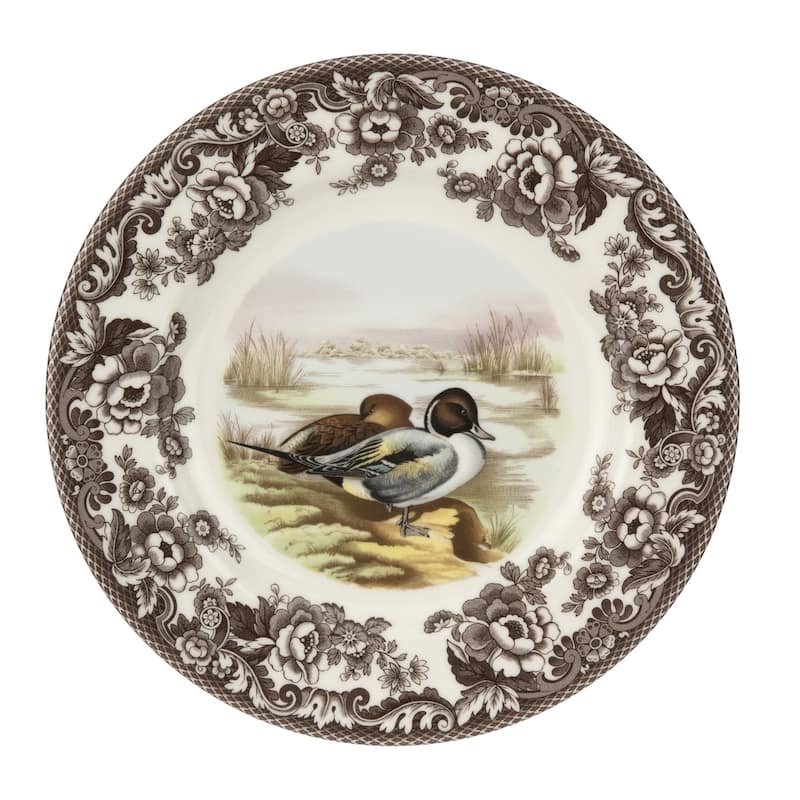 Spode Woodland Dinner Plate Birds Motif - 10.5 - Pintail