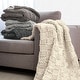 preview thumbnail 4 of 4, HiEnd Accents Chess Hand Knit Modern Farmhouse Rustic Style Throw Blanket