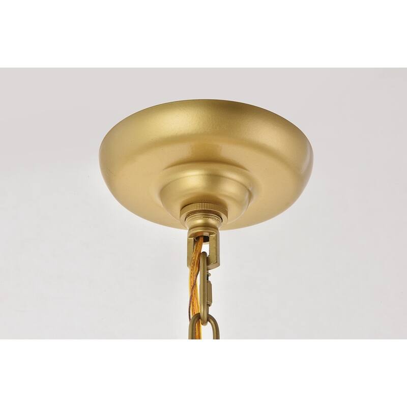 Selene 4-light Brass Ceiling Pendant Chandelier