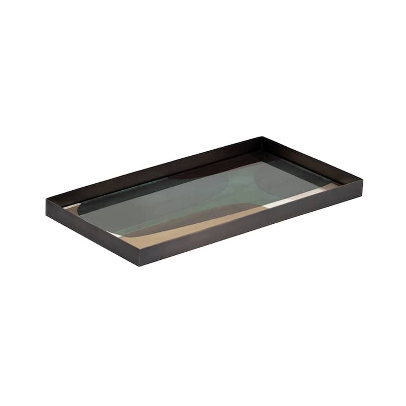 Atlas Gresham Rectangular Metal Tray - Small - Bronze