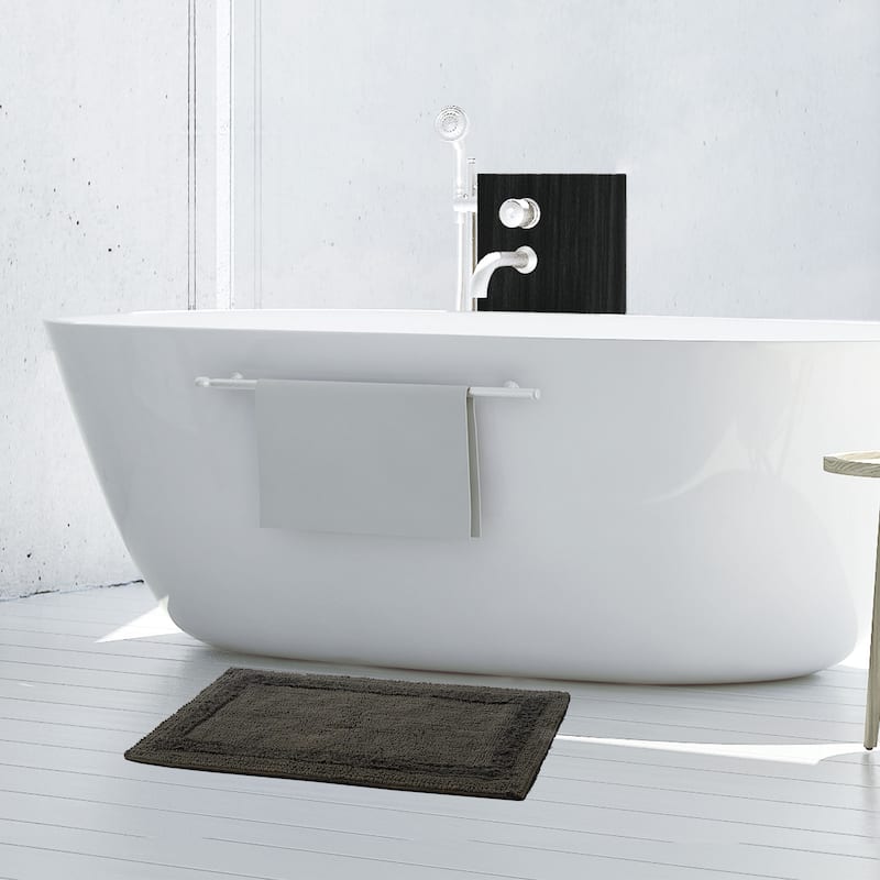 French Connection Stonewash Cotton Bath Rug