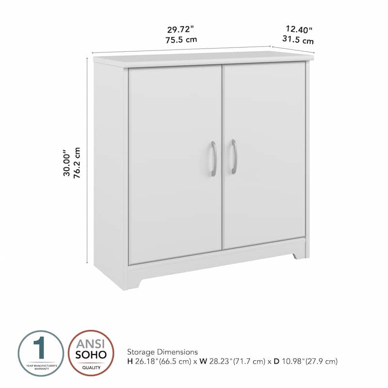 Bush Furniture Cabot Small Storage Cabinet with Doors