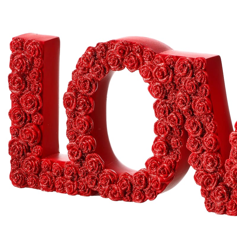 12" Resin Rosette "LOVE" Sign