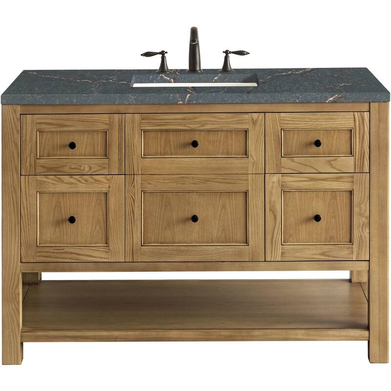 James Martin Vanities 330-V48-FPBL Breckenridge 48" Free Standing - Light Natural Oak