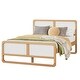 preview thumbnail 4 of 5, Modern Style Full Size Solid Wood Platform Bed
