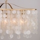 preview thumbnail 3 of 9, Vaxcel Lighting H0282 Elsa 36" Wide 5 Light Linear Capiz Shell