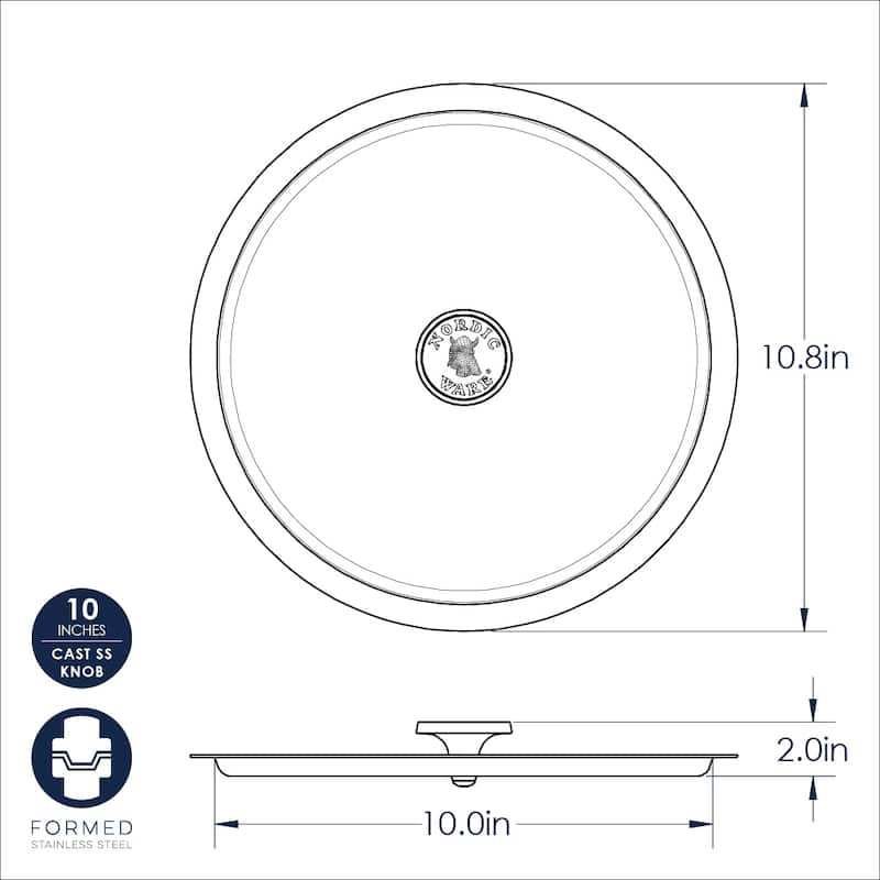 Nordic Ware 10 Inch Stockpot Cover