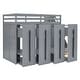 preview thumbnail 10 of 18, Gray Twin Solid Wood Modern Loft Bed with Storage