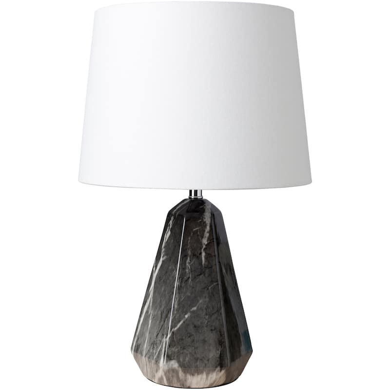 Hydra Table Lamp with Black Base and White Shade