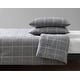 preview thumbnail 5 of 4, Kenneth Cole New York Sussex Flannel Black Duvet Cover Set