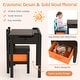 preview thumbnail 10 of 8, Gymax Kids Table and Chair Set Wood Activity Study Desk w/ Storage