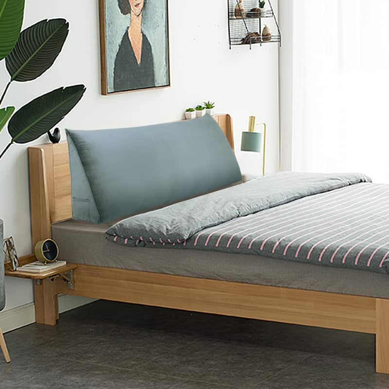 WOWMAX Bed Rest Wedge Reading Pillow Large Headboard Back Cushion