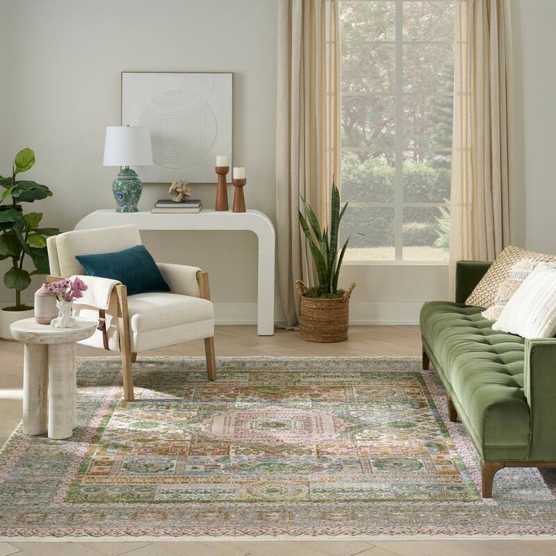 Nourison Quaint Harmony Indoor only Multicolored Floral Area Rug