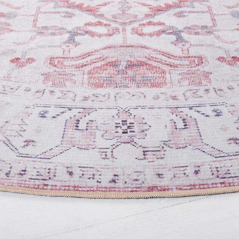SAFAVIEH Tucson Machine Washable Slip Resistant Eloise Traditional Rug