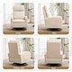 preview thumbnail 63 of 84, HOMYKA Swivel Glider Rocker Accent Chair for Nursery with Side Pocket