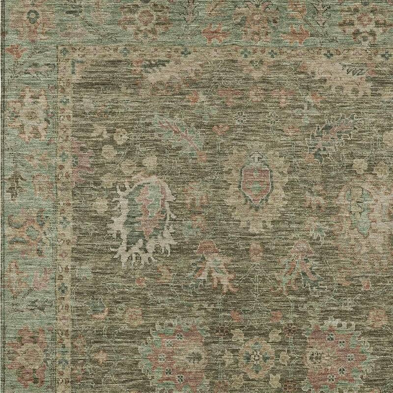 HomeRoots Floral Traditional Rectangle Outdoor Rug