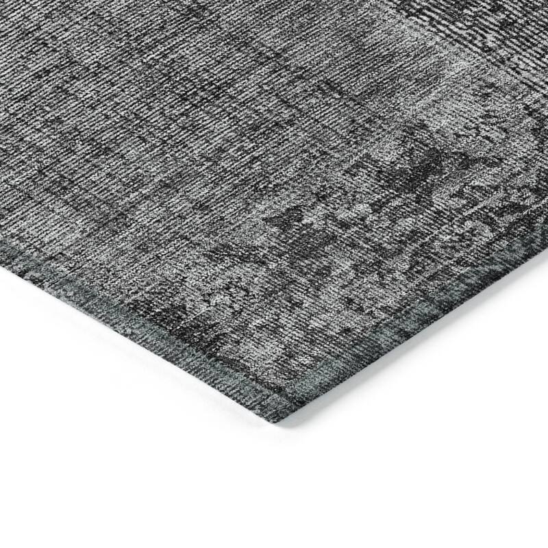HomeRoots Patchwork Transitional Rectangle Outdoor Rug