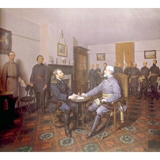 Confederate General Robert E Lee Surrendering To Union General Ulysses