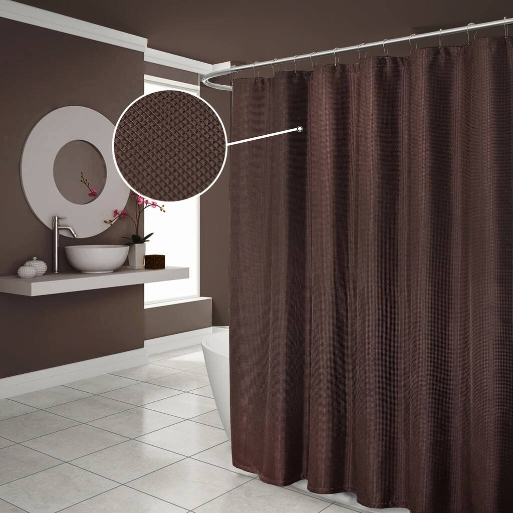 Dainty Home Hotel Collection Waffle Shower Curtain