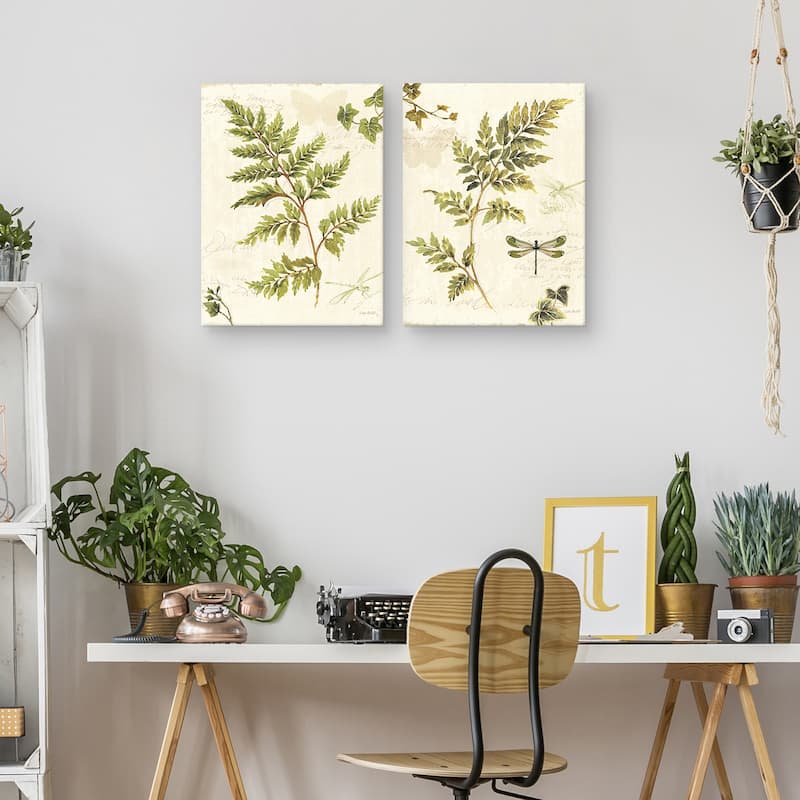 Ivies and Ferns I-III by Lisa Audit Canvas Art Prints