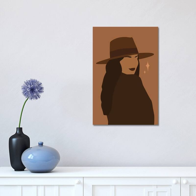 iCanvas "Woman With Hat Art" by Tysee Ciage Canvas Print - 18x12x1.5