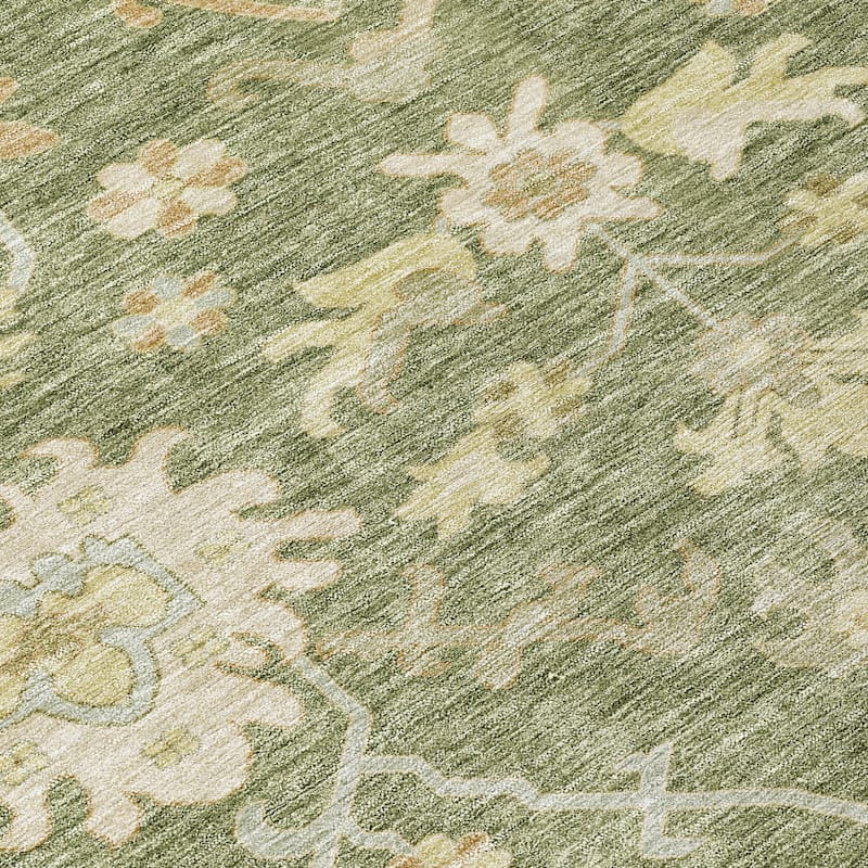 HomeRoots Floral Traditional Rectangle Outdoor Rug
