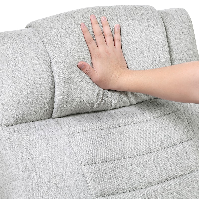 Coast 38.5" Microfiber Manual Recliner - Storage Arm, Cup Holder & LED