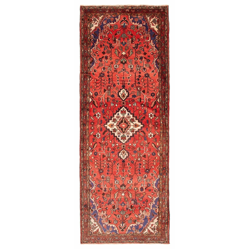 ECARPETGALLERY Hand-knotted Andelz Dark Copper Wool Rug - 3'6 x 10'2