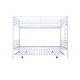 preview thumbnail 69 of 71, Twin over Twin Elegance Clean-Lined Bunk Bed, Heavy Duty Metal Structure Bunk Bed Frame Steel Slat Support(No Box Spring Needed)