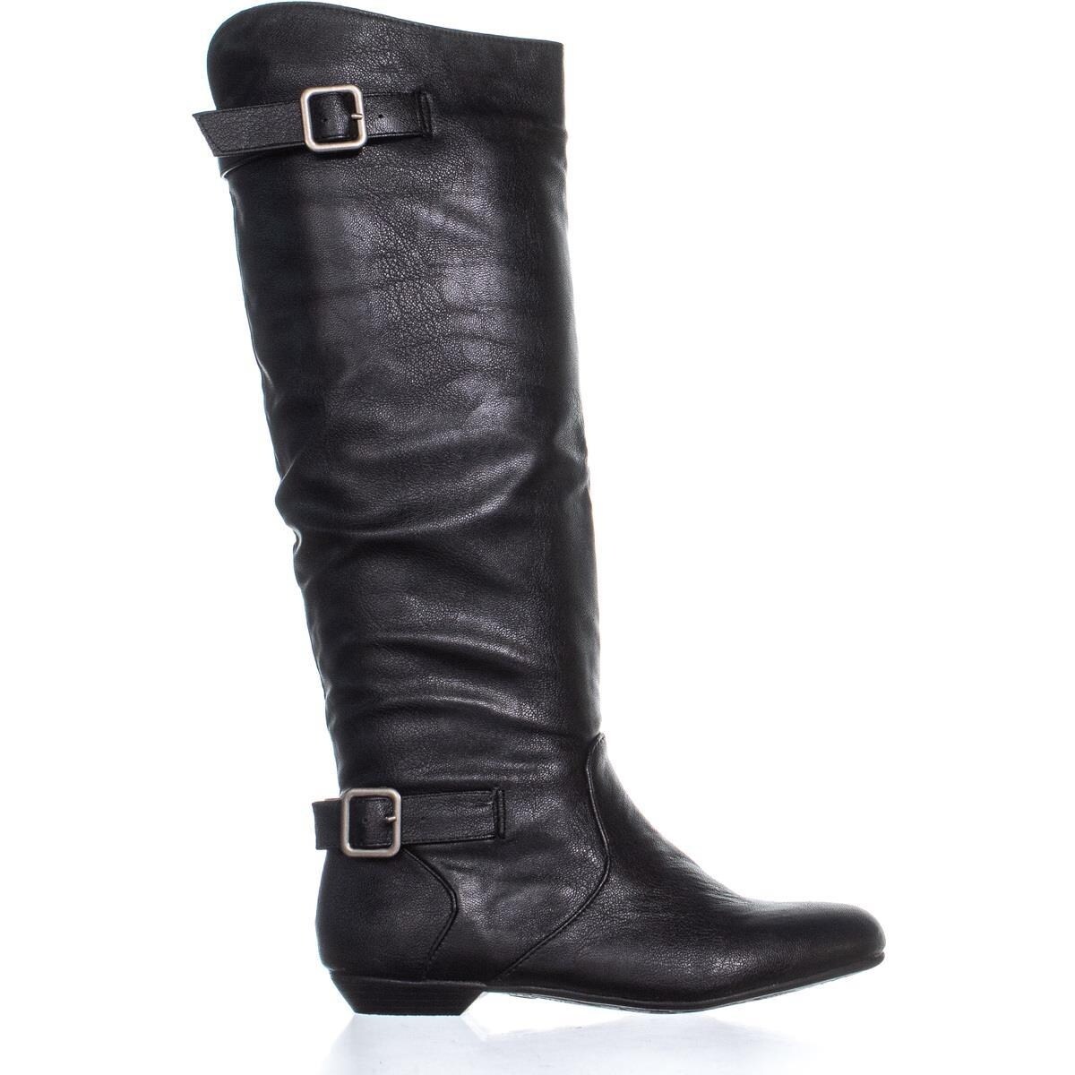 Shot Flat Riding Mid Calf Boots 