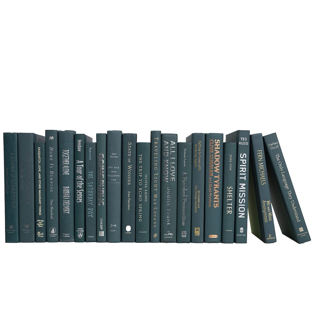 Books Green Decorative Accessories: Hunter Color By The Foot