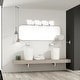 preview thumbnail 8 of 8, Sindri Square Seedy Glass LED Vanity Light