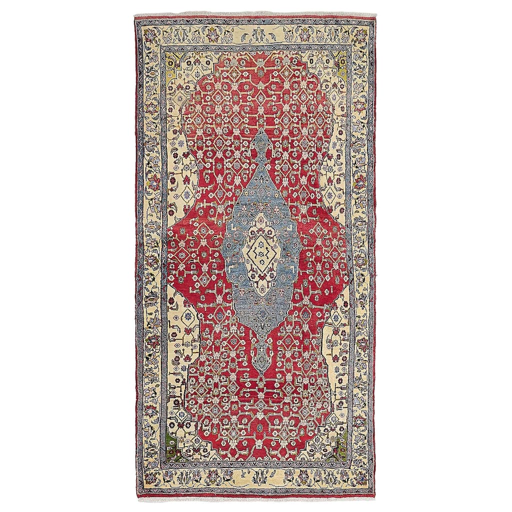 ECARPETGALLERY Hand-knotted Anadol Red Wool Rug - 3'8 x 7'4