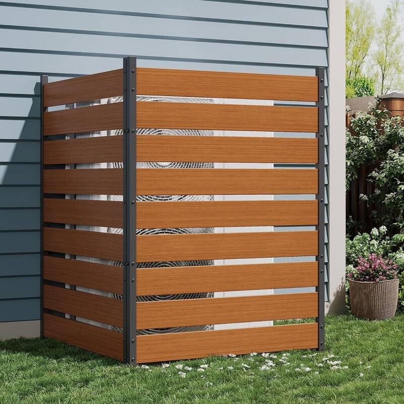 Decorative Wood Panel, Cedar Privacy Screen for Patio and Yard - Brown