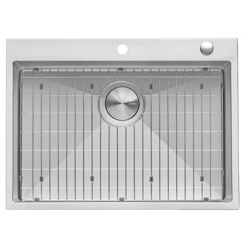 Ruvati 30 x 22 inch Drop-in Tight Radius Topmount 16 Gauge Stainless Steel Kitchen Sink Single Bowl - RVH8009 - 30" X 22"