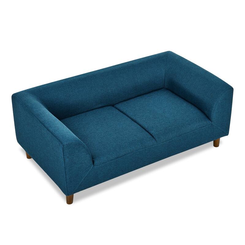 Pet Sofa With Backrest And Armrests, Rectangular Pet Sofa Suitable For Medium And Large Dogs, Soft Cushion Comfortable Dog Sofa