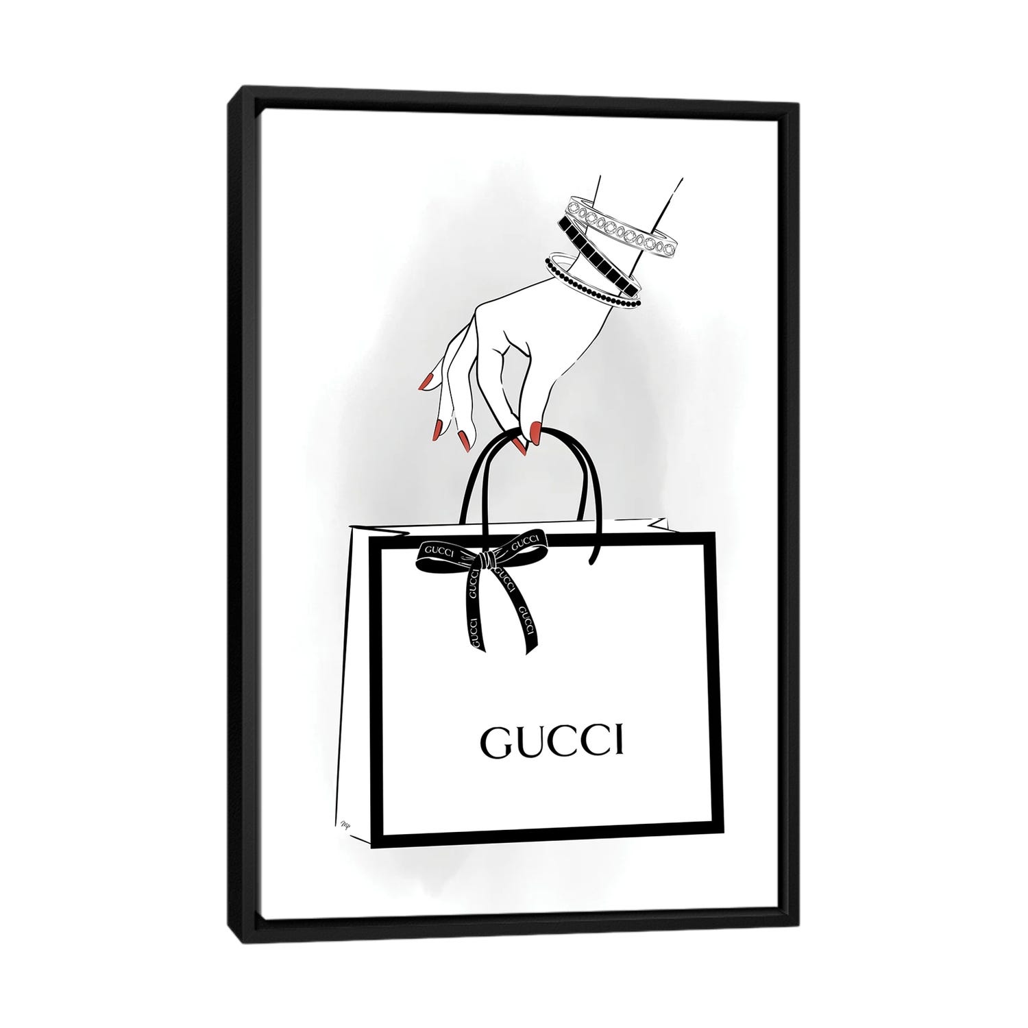 iCanvas Gucci Hand by Martina Pavlova Framed Canvas Print Bed Bath Beyond 36867907