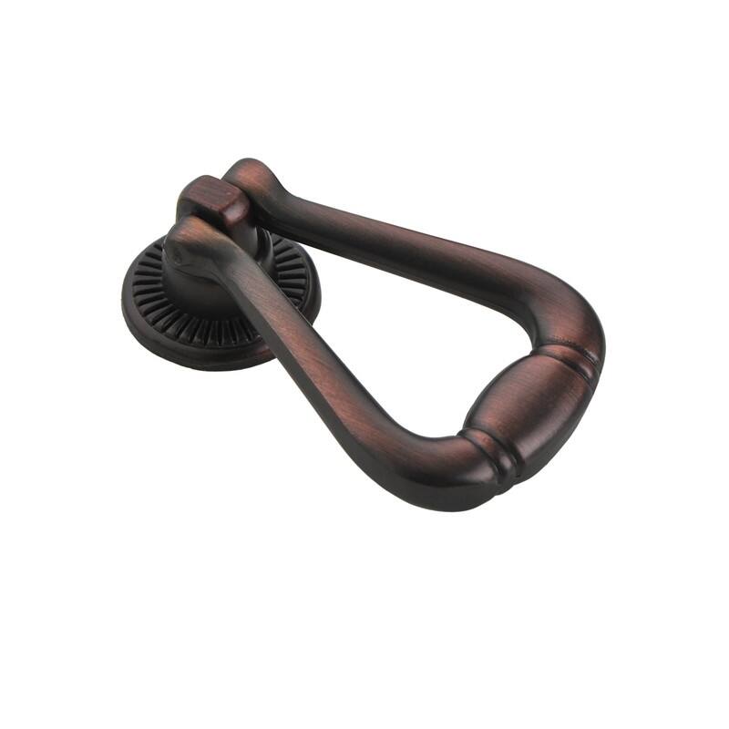 Utopia Alley Soffi Cabinet Ring Pull Knob - Vintage Cabinet Hardware with Hand Finished Oil Rubbed Bronze, 2.0"