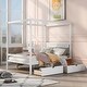 preview thumbnail 2 of 16, Full Size Canopy Platform Bed with Two Drawers - Modern Design, Storage Drawers, Suitable for Curtains