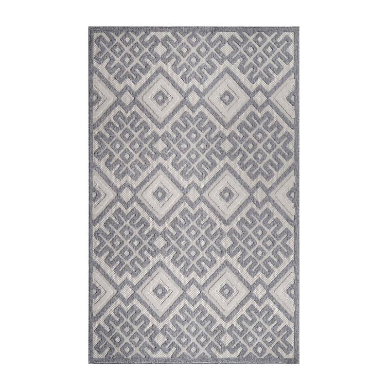 Superior Modern Geometric Diamonds Indoor Outdoor Area Rug