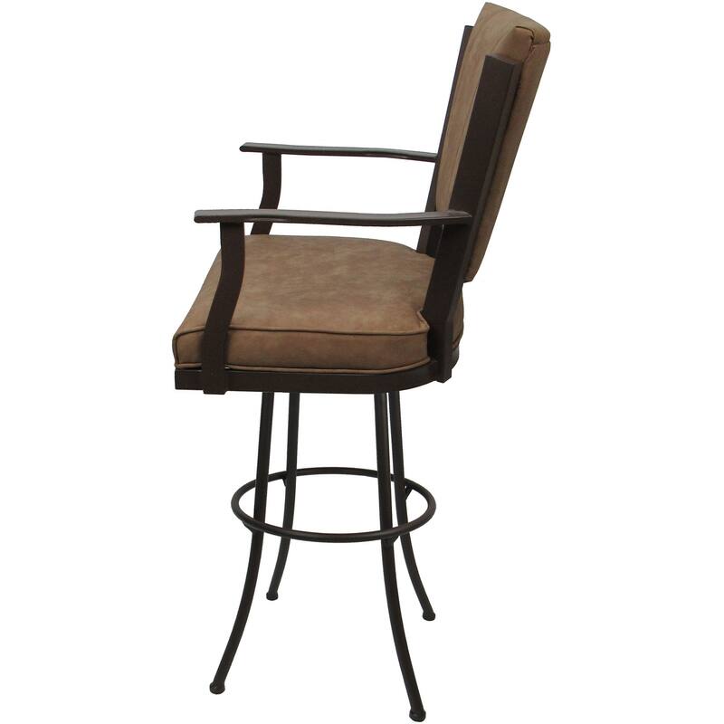Swivel Extra Tall 34" (35") Metal Bar Stool Montana on Noam Base - 34" Seat