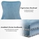 preview thumbnail 26 of 39, KATA Velvet Upholstered Wingback Dining Chairs Set of 2